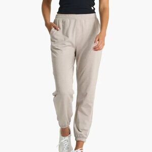 Vuori Boyfriend Sweatpant Jogger Oyster Heather Lt Pink Small